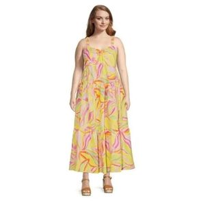 NWOT  TERRA & SKY Tiered maxi dress